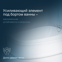 Акриловая ванна AM.PM Like 170х110 см, правосторонняя W80A-170R110W-A