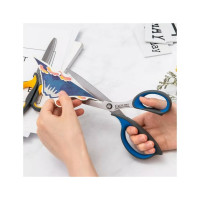 Офисные ножницы DELI E77760 Soft 210 мм ТПЭ сталь ассорти блистер, 12 шт 1417524