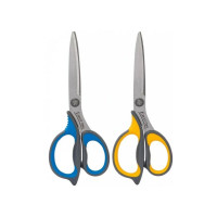 Офисные ножницы DELI E77759 170 мм ручки с резиновой вставкой сталь ассорти, 12 шт 1504102