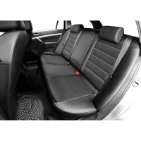 Авточехлы Rival Строчка (зад.сп. 40/60) Skoda Octavia SW, LB 2004-2013, эко-кожа, черные, SC.5102.1
