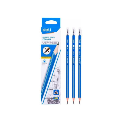 Чернографитный карандаш DELI Uspire EC001-HB 1480854