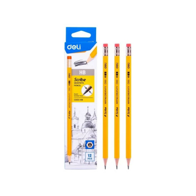 Чернографитный карандаш DELI Scribe EC003-HB 1482535