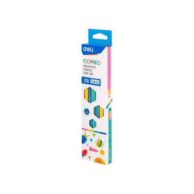 Чернографитный карандаш DELI Comiko EC011-2B 1480853