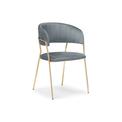 Стул Woodville Kamelia gray / gold 15321