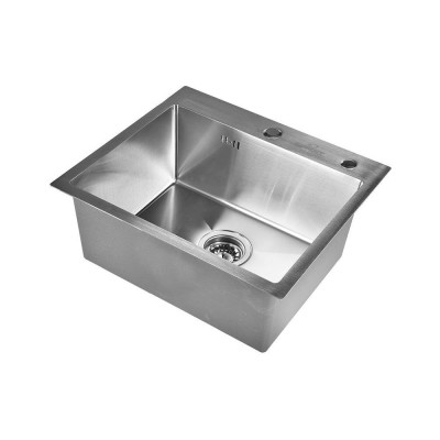 Кухонная мойка из нержавеющей стали WISENT с сифоном 5044 (50x44см) WS35044/WGER013