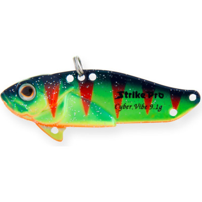 Блесна Strike Pro Cyber Vibe 55 цвет: A139FL Acid Perch Fluo JG-005D#A139FL