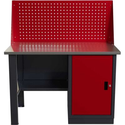 Слесарный однотумбовый верстак IRONMEBEL worky wk-0 1200 с экраном M-IM00108K