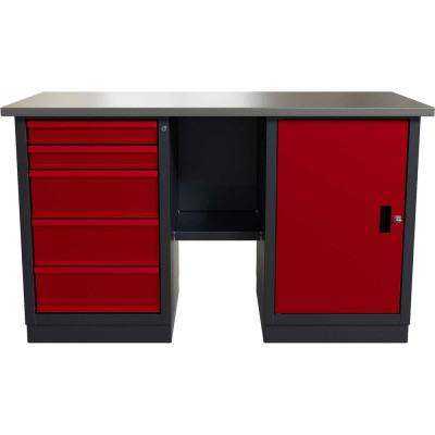 Слесарный двухтумбовый верстак IRONMEBEL worky wk-5/wk-0 1400 M-IM00175K