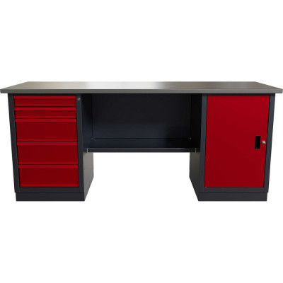 Слесарный двухтумбовый верстак IRONMEBEL worky wk-5/wk-0 1900 M-IM00199K