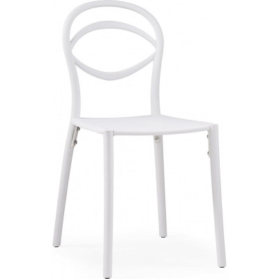 Пластиковый стул Woodville Simple white 15739
