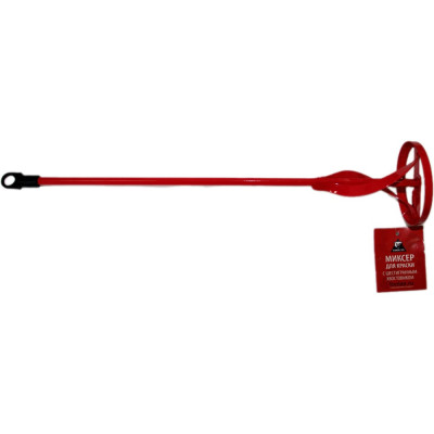 Миксер для краски 100x600 мм, с шестигранным хвостовиком (красный) TOOLAS 00003696