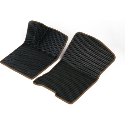 Передние коврики Vicecar ЭВА c 3д лапкой для Citroen C4 2004 - 2022 (Ситроен С4) ЕВА EVA без разреза 2DL9004-коричневый