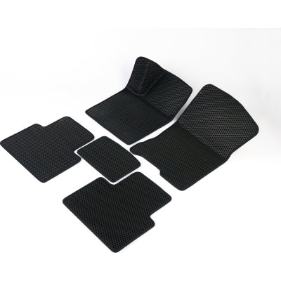 Автомобильные коврики Vicecar ЭВА c 3д лапкой для Hyundai Tucson 2004-2009 (Хендай Туксон) ЕВА EVA без разреза DL18020-черный