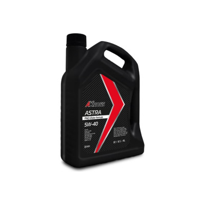 Моторное синтетическое масло AKross Astra 5W-40 API SP ACEA А3/В4 PAO+Ester 4 л AMO0056
