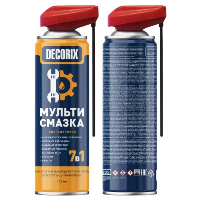 Мульти-смазка Decorix 7 в 1 многоцелевая со smart-распылителем, 335 мл 0420-02 DA