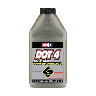 Тормозная жидкость UNIX ДОТ-4, канистра 455гр 4600152