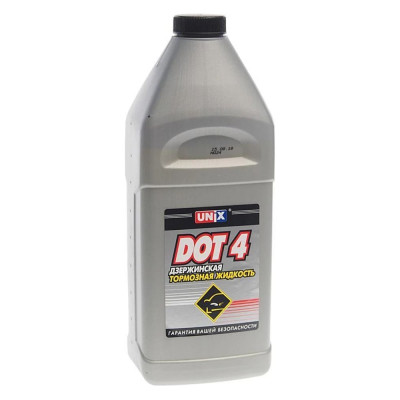 Тормозная жидкость UNIX ДОТ-4, канистра 910гр 4600169
