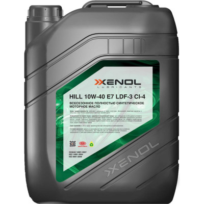 Масло моторное XENOL HILL 10W-40 E7 LDF-3 20L HOXH1040E7LDF34