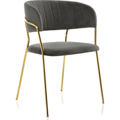 Стул Woodville Kamelia dark blue, gold 15320