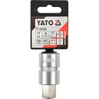 Головка торц. c вставкой YATO HEX 1/2" 17мм YT-04388