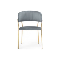 Стул Woodville Kamelia gray / gold 15321