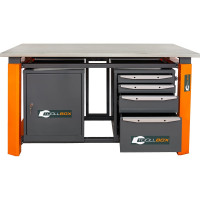 Двухтумбовый верстак Toollbox с регулируемой столешницей серии TBP1800 (TB0-TB4)