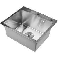 Комплект кухонная мойка из нержавеющей стали WISENT w35044-s (50x44см) с дозатором и смесителем WS35044/W02-114/W405A/W4998-4