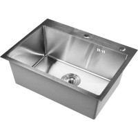 Кухонная мойка из нержавеющей стали WISENT w36050-s с сифоном и дозатором w405a (сатин) WS36050/W02-114/W405A