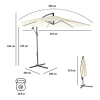 Зонт садовый Green Glade бежевый 6001