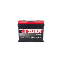 Аккумулятор ZUBR Ultra 62Ah L+ (низкий) ZU621