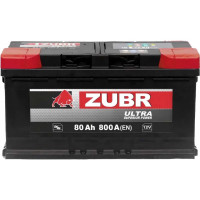 Аккумулятор ZUBR Ultra 80Ah R+ ZU800