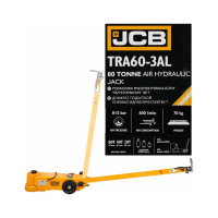 Домкрат подкатной пневмогидравлический JCB в комплекте с удлинителями, 80/40/20т (h min 210мм, h max 620мм, 8-12бар, 600л/мин) JCB-TRA60-3AL(59713)