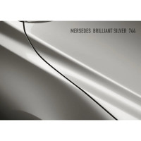 Аэрозольная краска HOTZ "Mercedes-Benz Brilliant Silver 744", 1K базовая автомобильная ремонтная автоэмаль, металлик, 520 ml 4673755215805