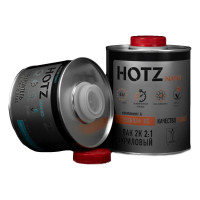 Лак HOTZ 2К HS TITANUM акриловый, премиальный автомобильный, Комплект (лак: 1000 мл + отвердитель: 500 мл) 4673755228683
