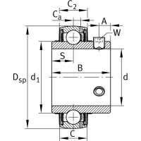 Подшипник BS Bearing UC206 2001001279424