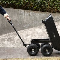 Садовая тележка-самосвал четырехколесная DEKO DKGT100 085-2036