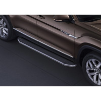 Пороги "Premium" Rival для Volkswagen Teramont 2017-н.в., 193 см, 2 шт., алюминий, A193ALP.5805.1