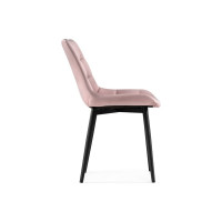 Стул на металлокаркасе Woodville челси к розовый/черный 502087