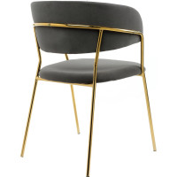 Стул Woodville Kamelia dark blue, gold 15320