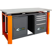 Двухтумбовый верстак Toollbox с регулируемой столешницей серии TBP1800 (TB0-TB4)