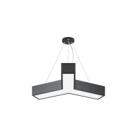 Подвесной светильник LED ЭРА Geometria Igrek SPO141B40K028 28Вт, 4000K 1750Лм, IP40, 600х80, черный, драйвер Б0058883