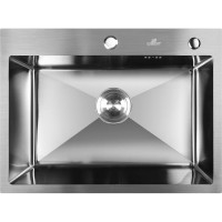 Комплект кухонная мойка из нержавеющей стали WISENT w36045-s (60x45см) с дозатором и смесителем WS36045/W02-114/W405A/W4998-4
