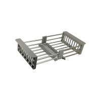 Комплект кухонная мойка из нержавеющей стали WISENT 7843-s (78x43см) с раздвижным коландером и дозатором WS37843-S/341-11-24/W405A/W302644