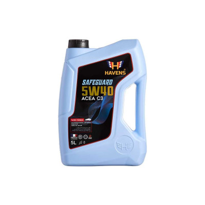 Масло HAVENS Safeguard SAE 5W40 ACEA C3, API SP, SN PLUS, SN/CF 5L HS5W40C35