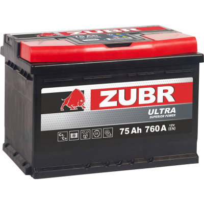 Аккумулятор ZUBR Ultra 75Ah L+ ZU751
