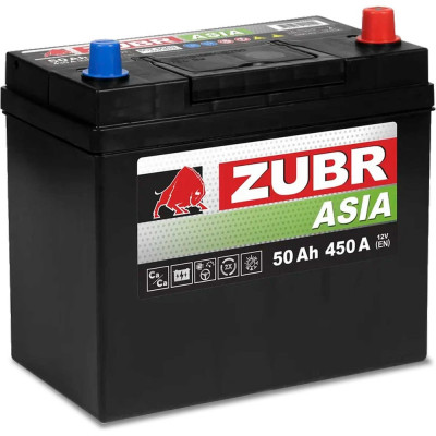 Аккумулятор ZUBR Premium Asia 50Ah R+ (без борта) ZPA500