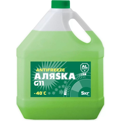 Антифриз АЛЯSКА 40 G11 green 5 кг 5062