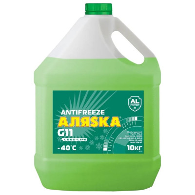 Антифриз АЛЯSКА Long Life (Лонг Лайф) зеленый 10 кг 5087