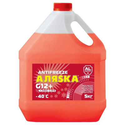 Антифриз АЛЯSКА Long Life (Лонг Лайф) красный 5 кг 5083