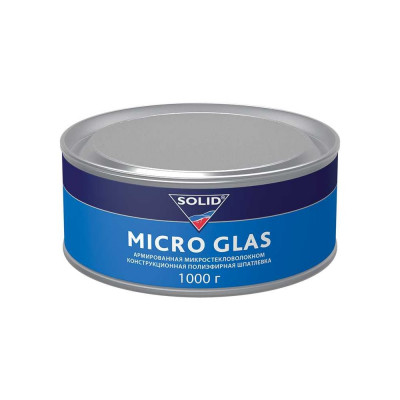Наполнительная шпатлевка SOLID  MICRO GLAS - (фасовка 1000гр) ,усиленная микростекловолокном 315.1000